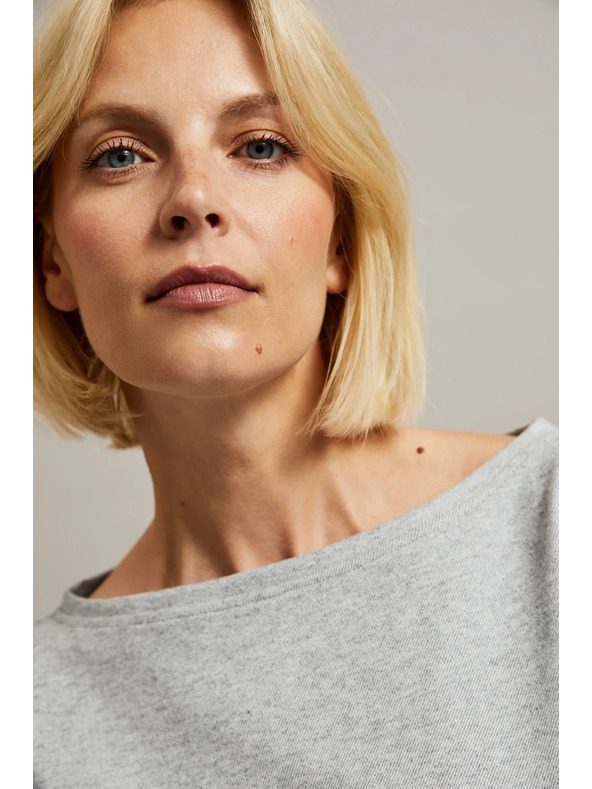 Moodo Glatke sive haljine do koljena Moodo