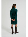 Moodo Zelene pletene haljine s rolkom i napuhnutim rukavima Moodo