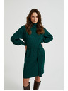 Moodo Zelene pletene haljine s rolkom i napuhnutim rukavima Moodo