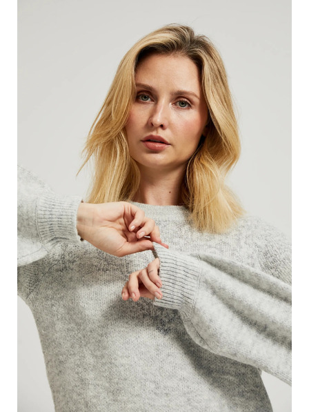 Moodo Jednostavne sive pletene haljine Moodo