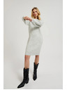 Moodo Jednostavne sive pletene haljine Moodo