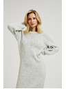 Moodo Jednostavne sive pletene haljine Moodo
