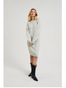Moodo Jednostavne sive pletene haljine Moodo