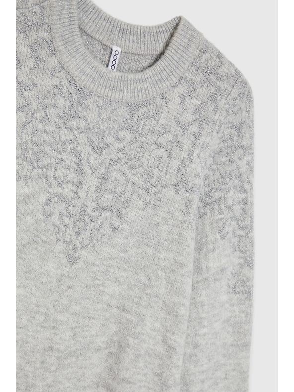 Moodo Jednostavne sive pletene haljine Moodo