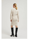 Moodo Pletene bež haljine ukrašene gumbima Moodo