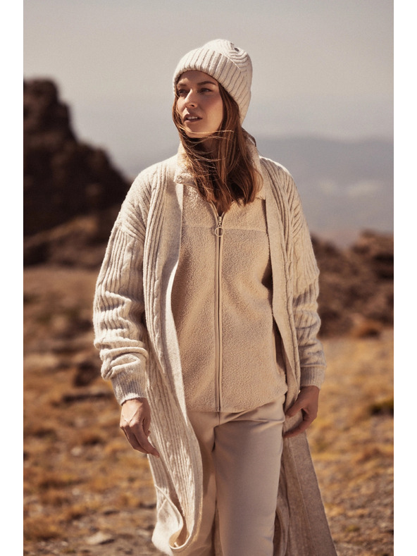 Moodo Topla kapa s primjesom vune bež Moodo