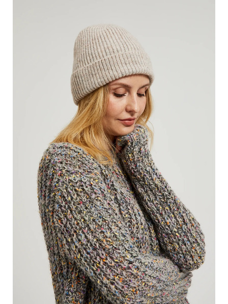 Moodo Rebrasta kapa bež Moodo