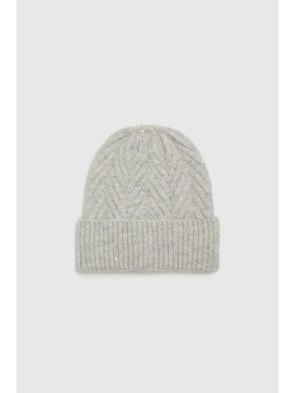 Moodo Kapa s uzorkom riblje kosti siva Moodo