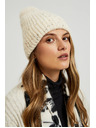 Moodo Topla kapa s pomponom bež Moodo