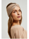 Moodo Traka za glavu ukrašena šljokicama bež Moodo