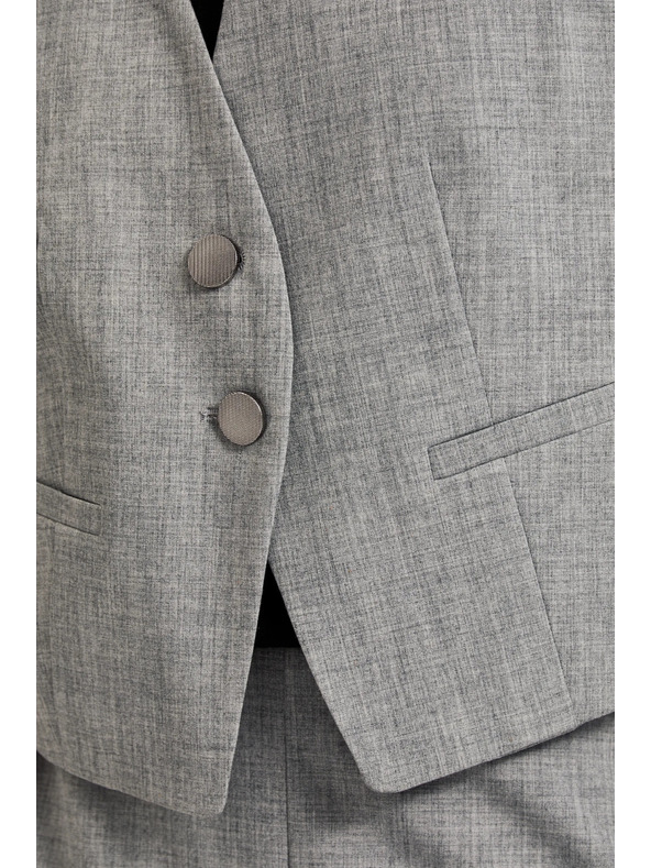 Moodo Elegantni prsluk sivi Moodo