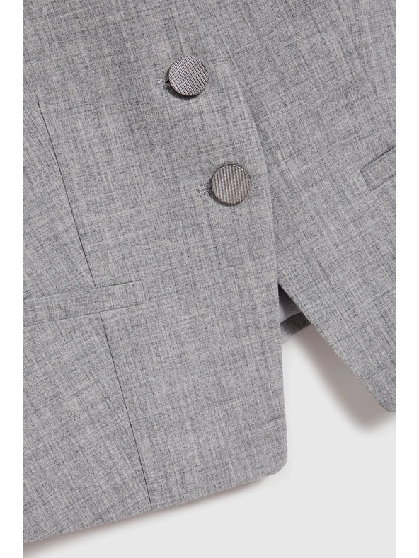 Moodo Elegantni prsluk sivi Moodo