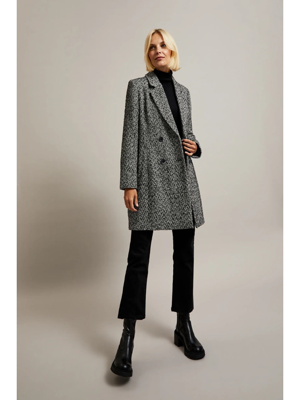 Moodo Kaput u finoj ribljoj kosti crni Moodo