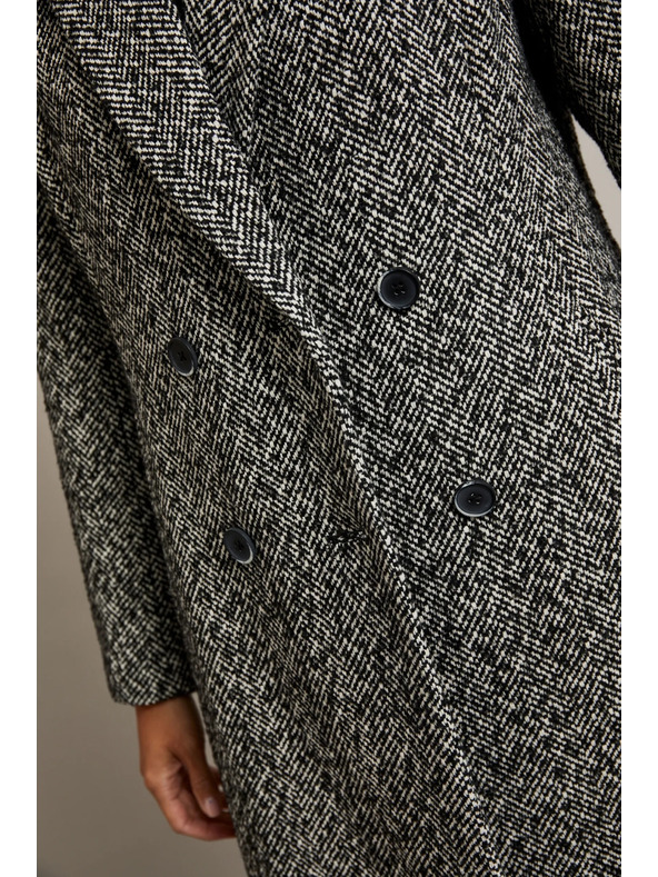 Moodo Kaput u finoj ribljoj kosti crni Moodo