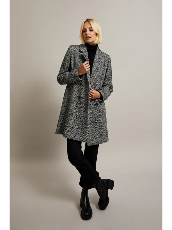 Moodo Kaput u finoj ribljoj kosti crni Moodo