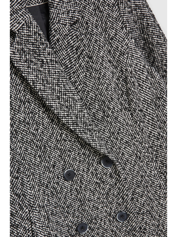 Moodo Kaput u finoj ribljoj kosti crni Moodo