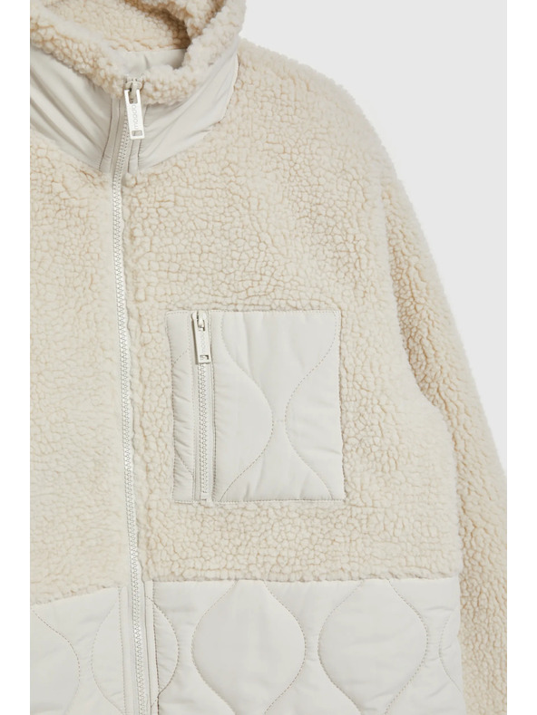 Moodo Bež teddy jakna Moodo