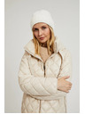 Moodo Kratka prošivena jakna s kapuljačom bež Moodo