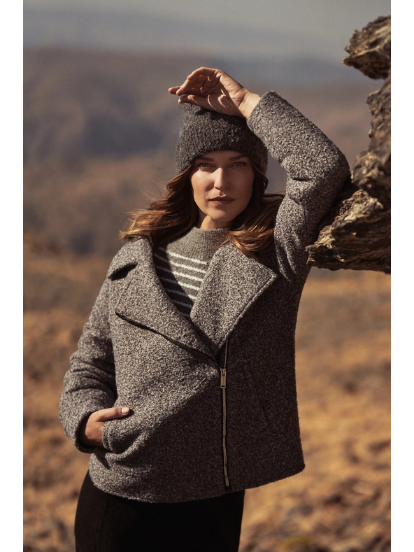 Moodo Jakna na patent siva Moodo