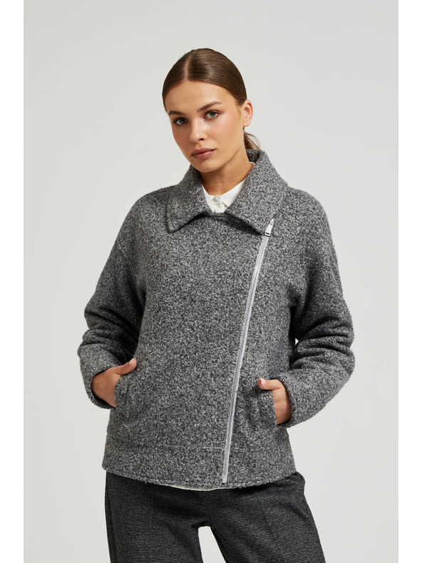 Moodo Jakna na patent siva Moodo