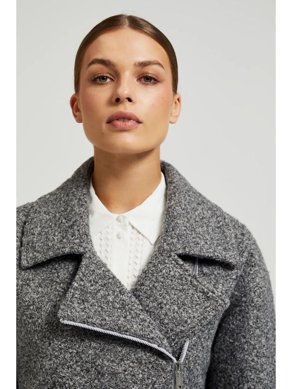 Moodo Jakna na patent siva Moodo