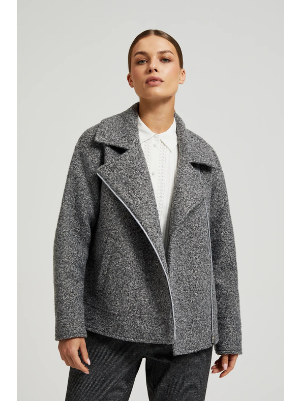 Moodo Jakna na patent siva Moodo