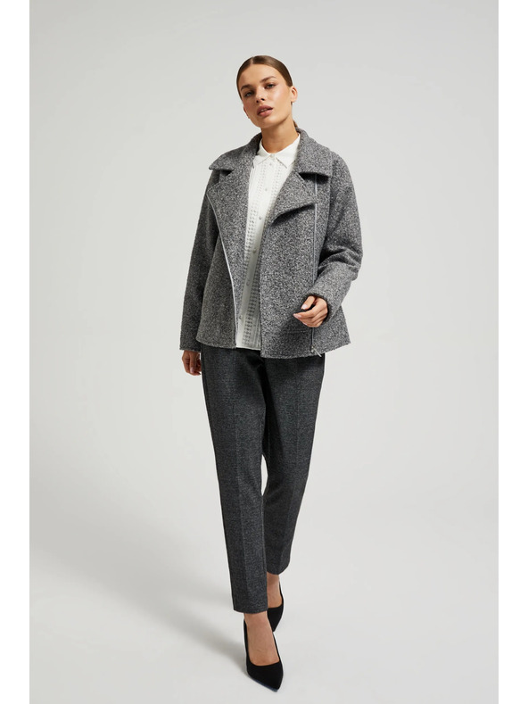 Moodo Jakna na patent siva Moodo