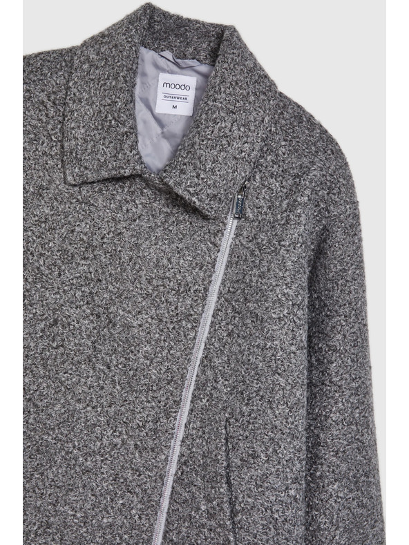 Moodo Jakna na patent siva Moodo
