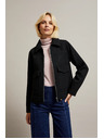 Moodo Crna jakna s velikim džepovima Moodo