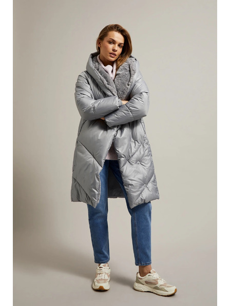 Moodo Jakna s prošivanjem siva Moodo