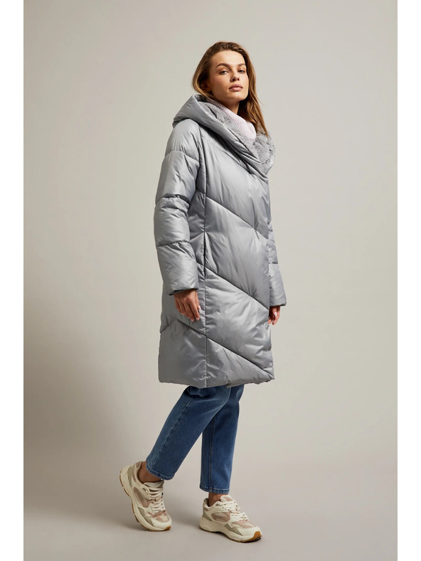 Moodo Jakna s prošivanjem siva Moodo