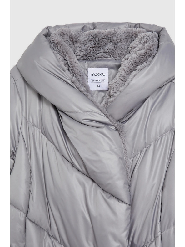 Moodo Jakna s prošivanjem siva Moodo