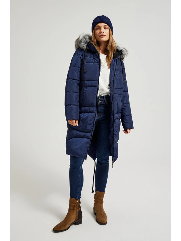 Moodo Zimska prošivena jakna plava Moodo