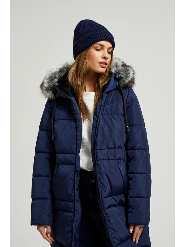 Moodo Zimska prošivena jakna plava Moodo