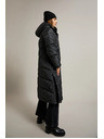 Moodo Duga prošivena jakna s kapuljačom crna Moodo