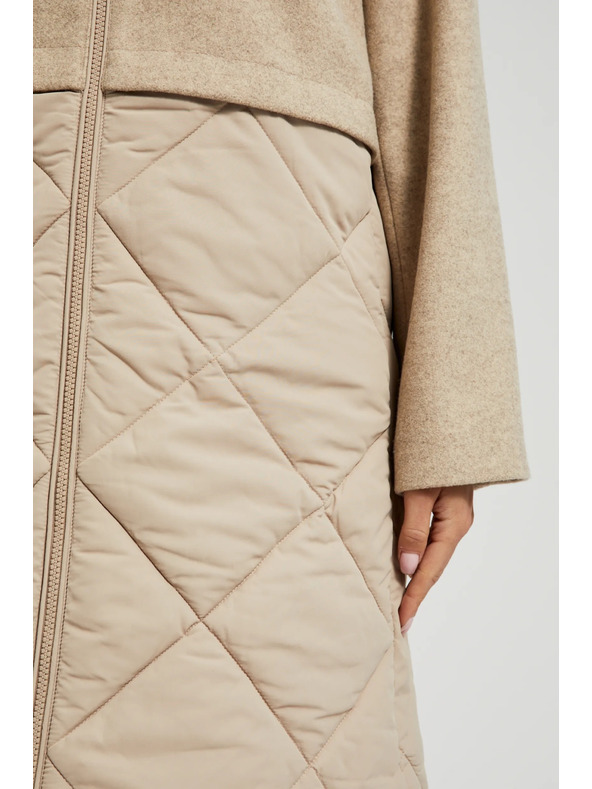 Moodo Jakna s uklonjivom kapuljačom bež Moodo