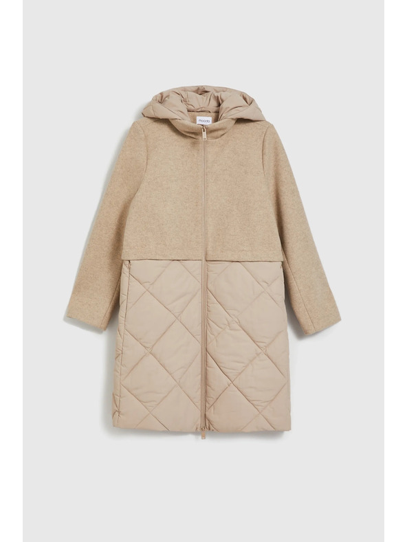 Moodo Jakna s uklonjivom kapuljačom bež Moodo