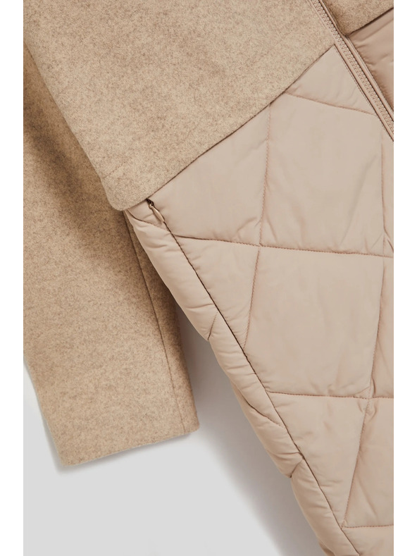 Moodo Jakna s uklonjivom kapuljačom bež Moodo