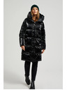 Moodo Duga jakna s kapuljačom crna Moodo
