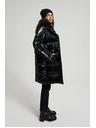 Moodo Duga jakna s kapuljačom crna Moodo