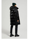Moodo Duga jakna s kapuljačom crna Moodo