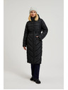 Moodo Prošivena jakna s pojasom crna Moodo