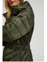 Moodo Prošivena jakna s pojasom maslinasta Moodo