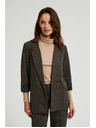 Moodo Crno sako ukrašeno metalnom niti s uvrnultim rukavima Moodo