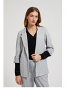 Moodo Sivo sako bez kopčanja s uvrnultim rukavima Moodo