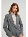 Moodo Jednostavni elegantni blejzer dugih rukava sivi Moodo