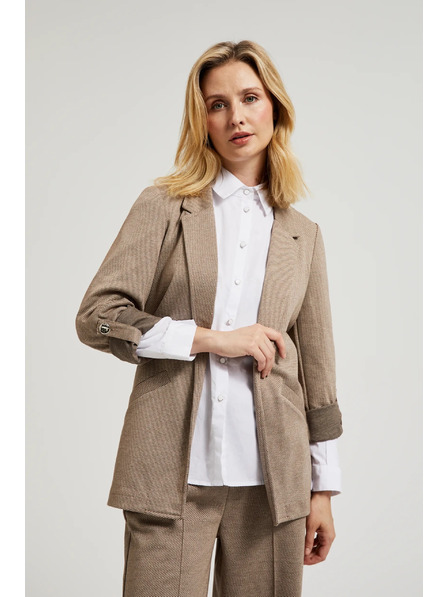 Moodo Sako s uvrnultim rukavima bež Moodo