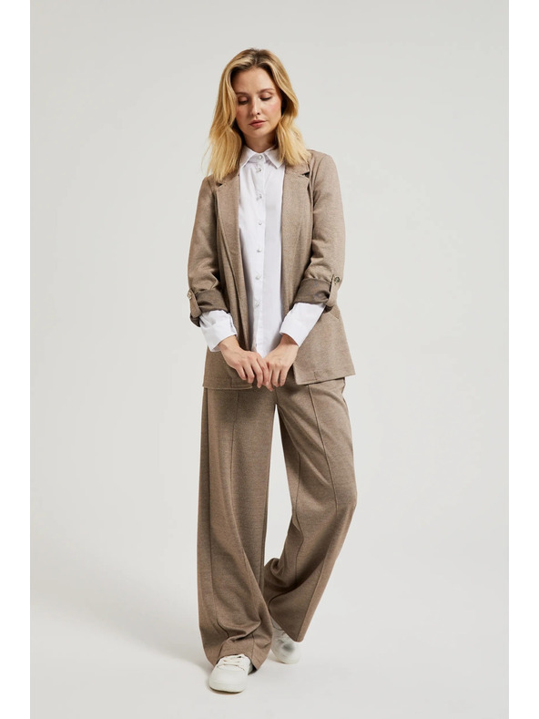 Moodo Sako s uvrnultim rukavima bež Moodo