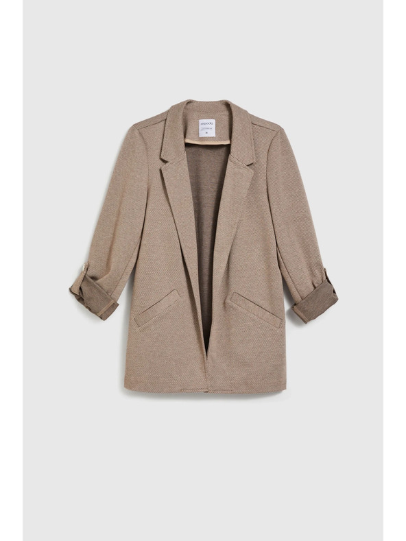 Moodo Sako s uvrnultim rukavima bež Moodo