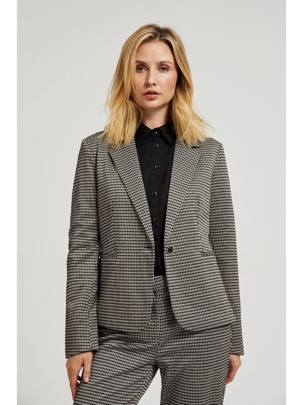 Moodo Jednostrani blejzer u pepito uzorku bež Moodo